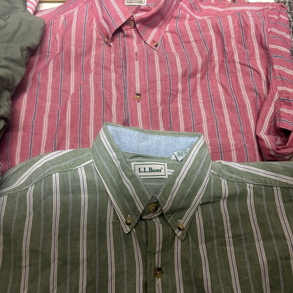 Lot of men's shirts button up mix Large Regular LL Bean B10 - Picture 4 of 15
